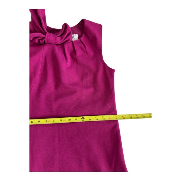Milly of New York Magenta Bow Sheath Dress Size S - Picture 6 of 9